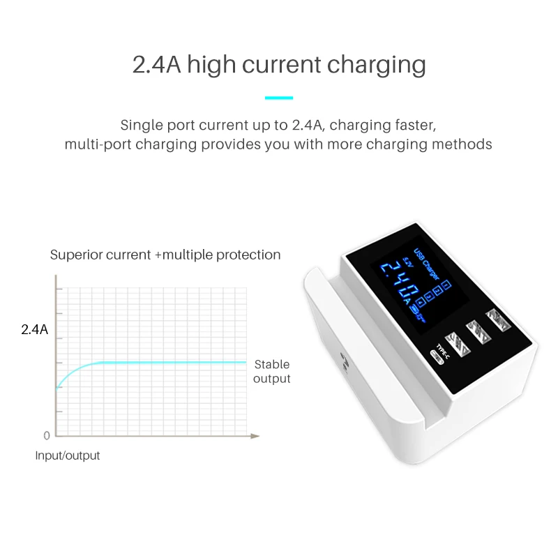 WIN HOW type c 3 многопортовое usb зарядное устройство для iphone X 7 8 Xiaomi huawei samsung s10 s9 разъем
