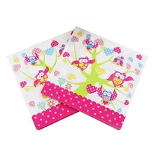 [Доступно в настоящее время] Цветная салфетка с принтом мультяшный креативный материал салфетка