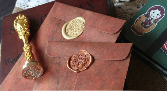 50pcs/lot New vintage kraft paper envelopes antique gift envelope for wedding party | Канцтовары для офиса и дома