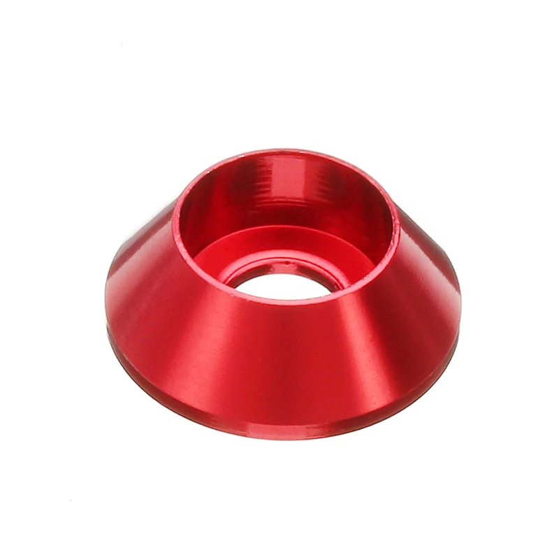 Red Suleve M5AN2 10 шт./компл. M5 разноцветная присоска головка Шестигранная винтовая прокладка гайка с шайбой из алюминиевого сплава анодная поверхность окисления - Цвет: Red