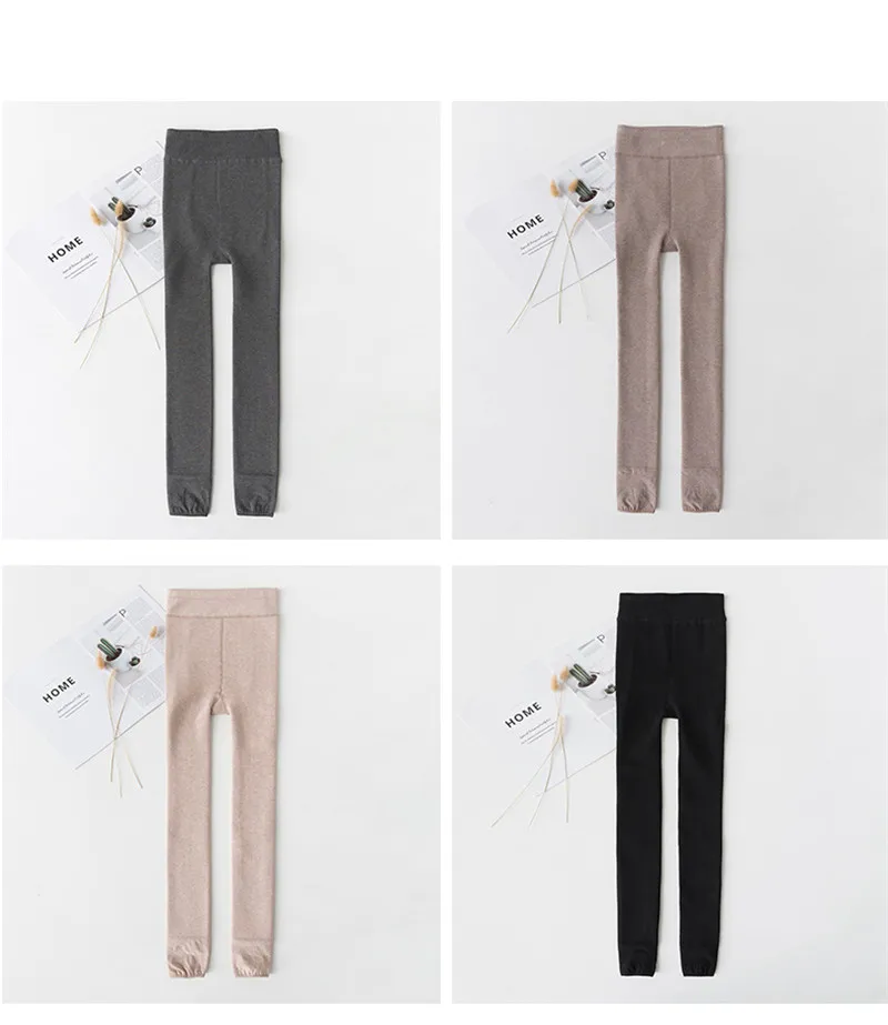 Женские осенние леггинсы, теплые штаны, зимние плотные бархатные флисовые леггинсы для девочек, женские брюки с высокой талией, высокая эластичность, H161