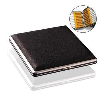 

New Leather 14-20 PCS Cigar Cigarette Tobacco Pocket Box Storage Case Holder Wallet
