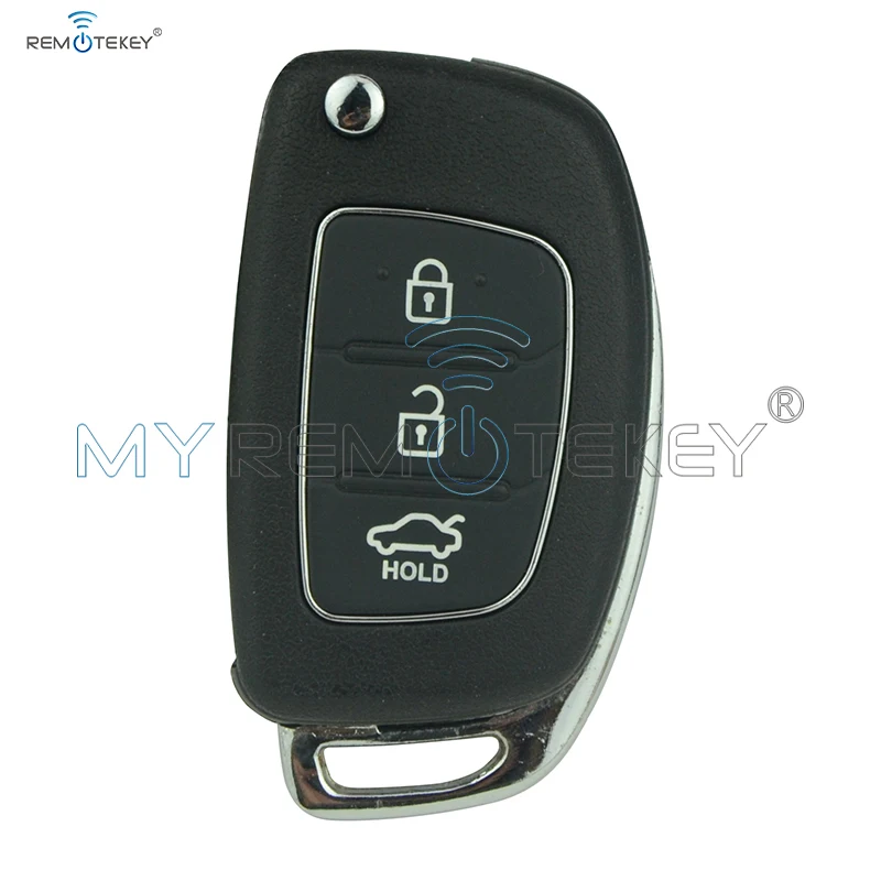 I20 I30 Elantra Genesis Flip Car Remote Key Shell 3 Button Keys Toy49 For Hyundai Remtekey