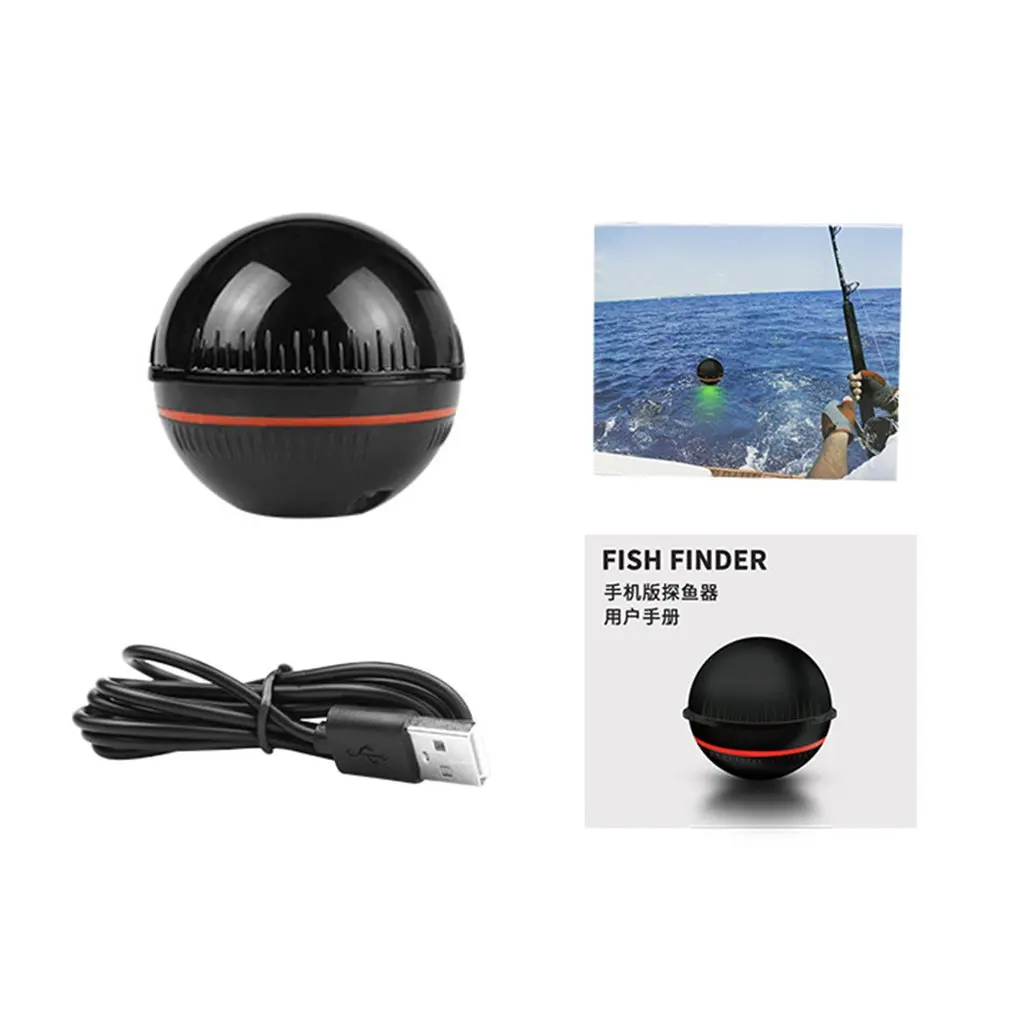 

Portable Fish Finder Bluetooth Wireless Sonar Sensor Digital Echo Sounder Depth Sea Lake Fish Detect Device Fishfinder