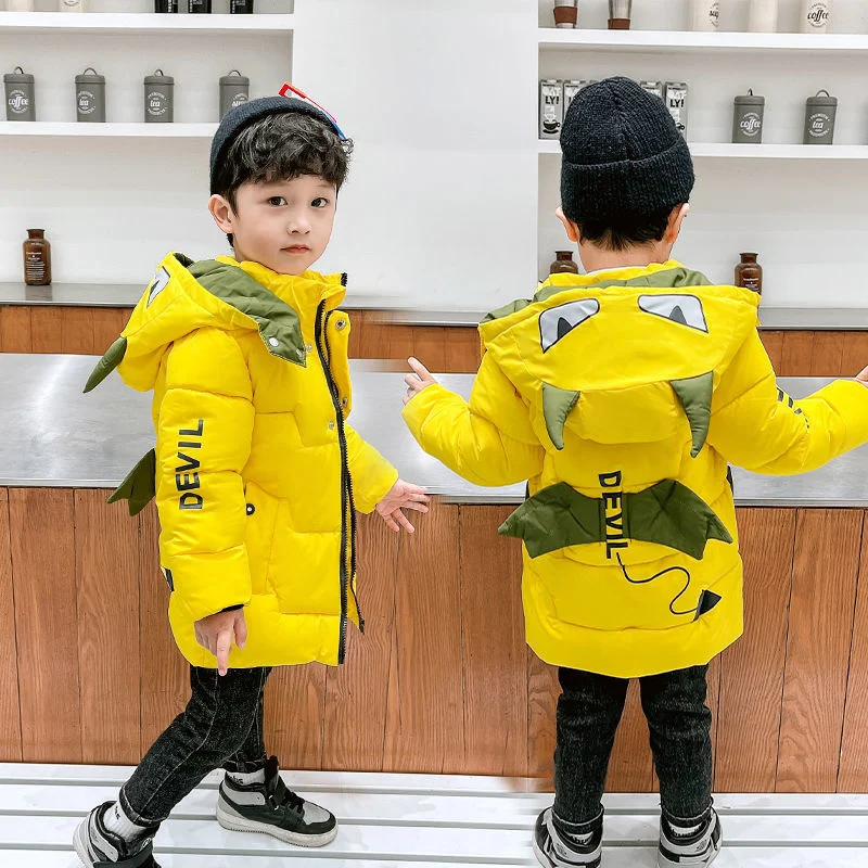

Children Cartoon Warm Jacket Winter Baby Kids Coat Clothes Girls Outerwear Jacket Autumn Boys Down Jackets Hooded Outerwear