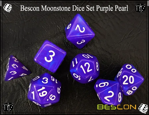Purple Pearl Dice Set-4