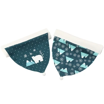 

Insular Baby Sweat Towel Cartoon Quick-Drying 100% Cotton Soft Baby Washcloth for Striped Towel Set 2Pcs/Set(Polar Bear)