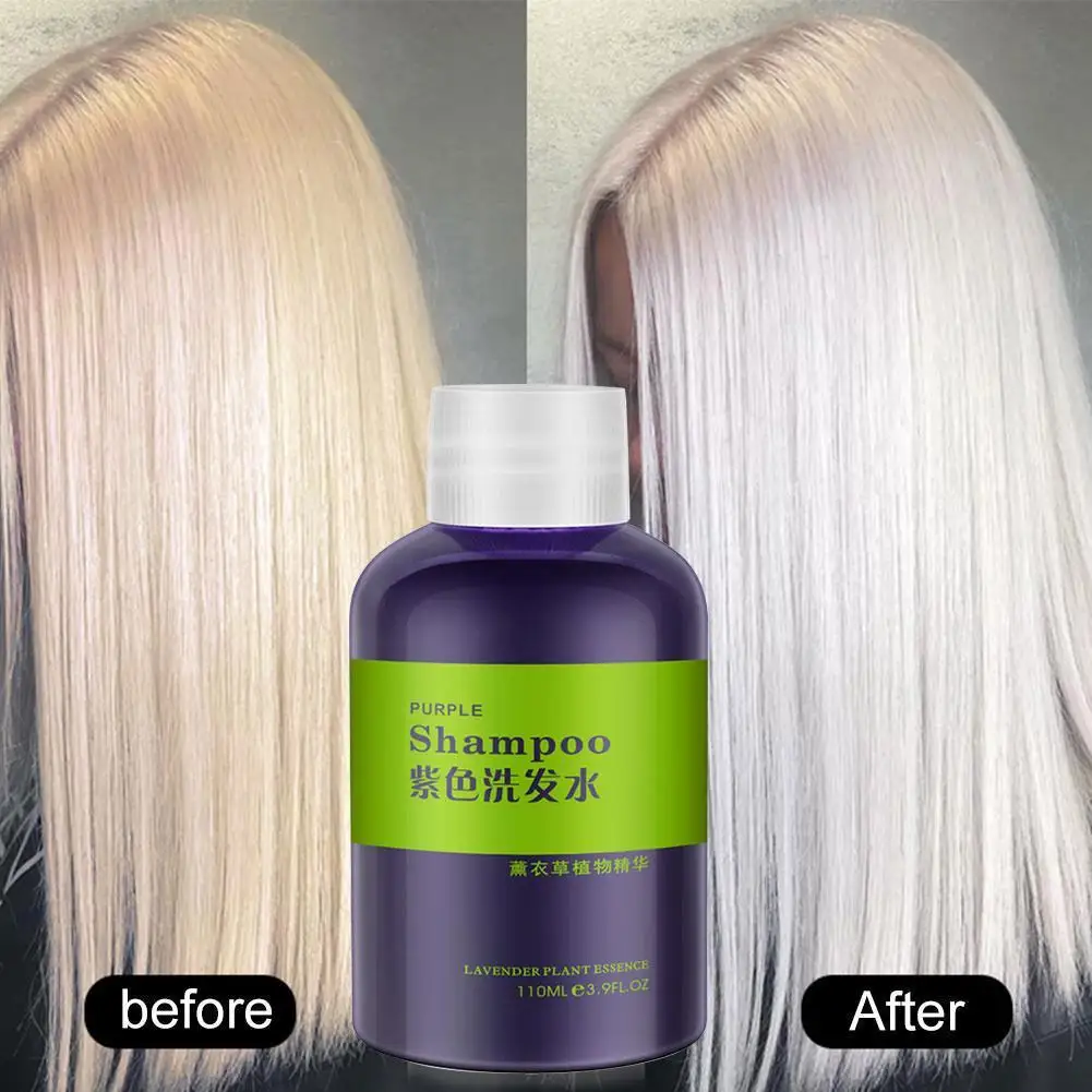No Yellow Blonde Hair Shampoo Anti Brass Off Purple Shampoo Ulta Beauty Care Shiny Hair Color Dyed Treatment 100ml Hair Beauty