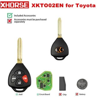 

XHORSE XKTO02EN Wire Remote Key 4 Botton for Toyota