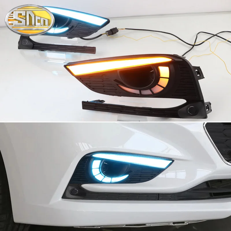 Для Chevrolet Cruze желтый сигнальный стиль реле водонепроницаемый автомобиль DRL 12 В Светодиодный дневной бег автомобильная лампа дневного света