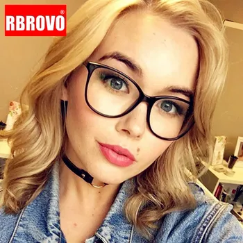 

RBROVO 2020 Square Women Glasses Frame Retro Eyeglasses Women Luxury Frame Glasses Women Brand Designer Optics Gafas De Mujer