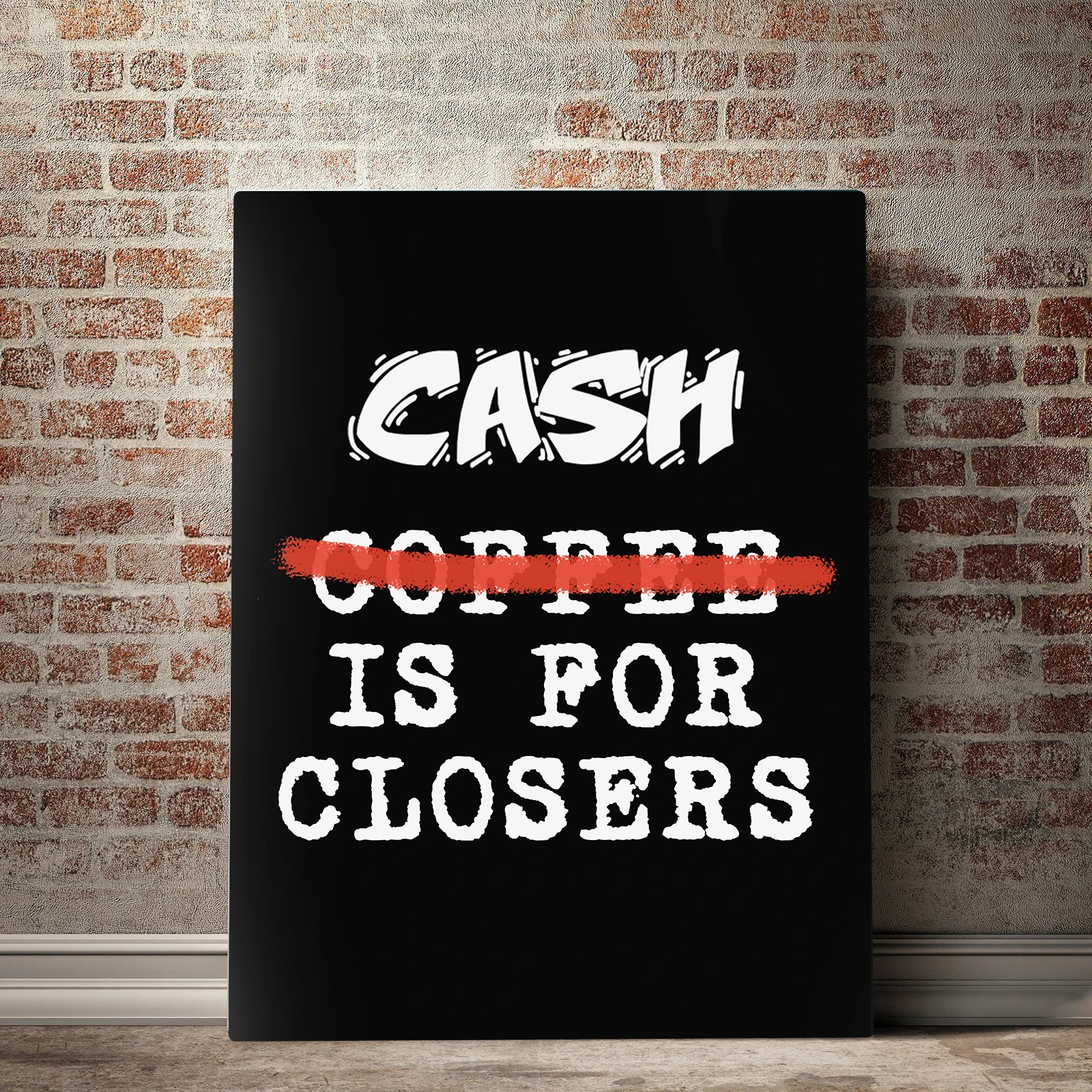 

CAPICS Original Coffee is for Closers Series Poster Art Hot Cafe Shop Decoration Art Cozy Luxury Poster Wall Art Dropshipping