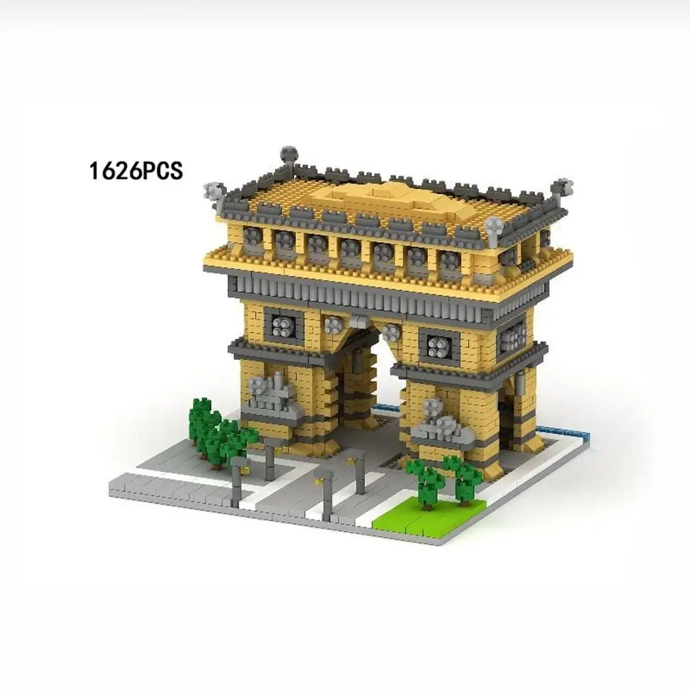 

LegoINGlys creators city Street view famous Paris Triumph France nano micro diamond building blocks model bricks toys for gifts