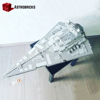 

Imperial Star Destroyer 5278Pcs Star Plan King Brand 81098 Building Blocks Toys Compatible 75252 Bricks Model Space Ship UCS