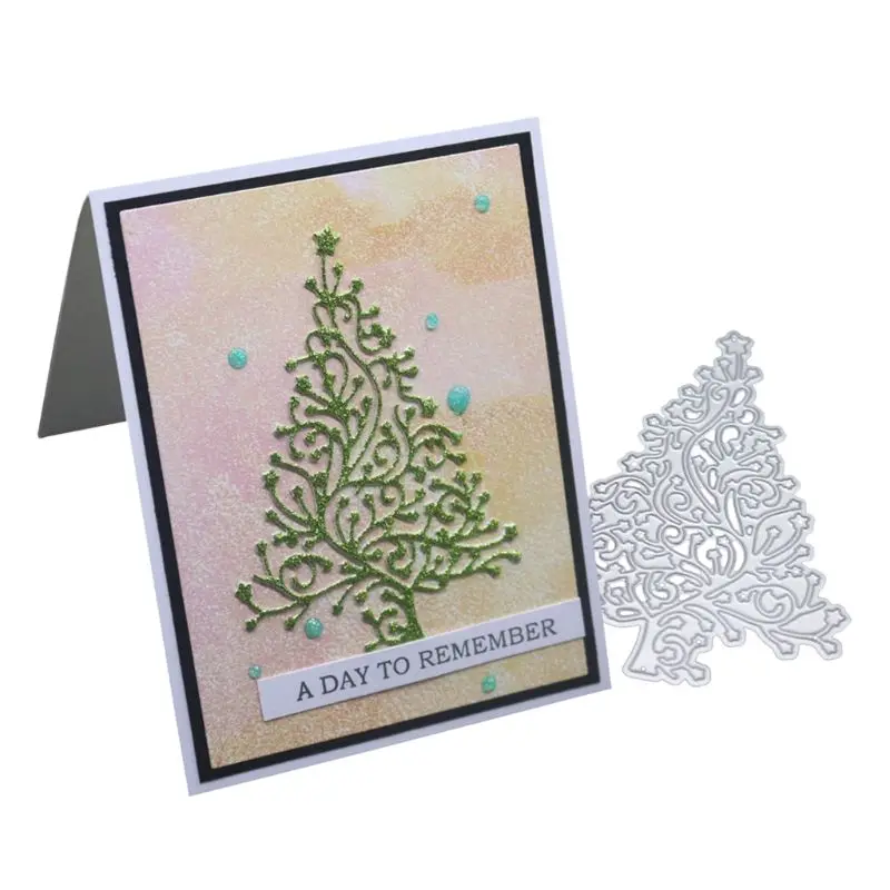 

Christmas Tree Metal Cutting Dies Stencil DIY Scrapbooking Album Stamp Paper Card Embossing Decor Craft