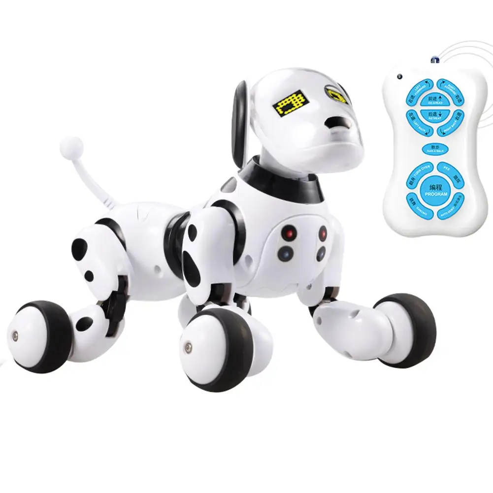 DIMEI 9007A умный робот собака 2,4G беспроводной пульт дистанционного управления детская игрушка умный говорящий робот собака игрушка электронный питомец подарок на день рождения - Цвет: B