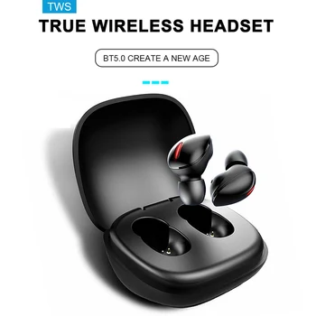 

T2 Mini TWS bluetooth 5.0 Wireless Headset Stereo Bass Bilateral Noise Cancelling Sport Earphone With Dual Mic for Xiaomi Huawei