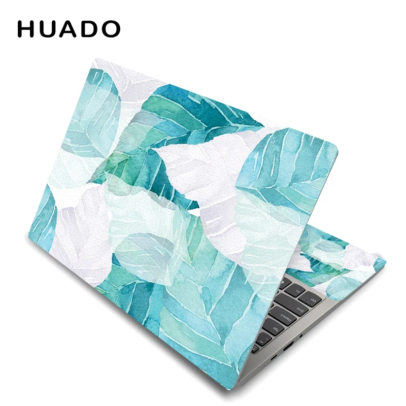 Green Vinyl Laptop Skin 13.3" 14" 15" 15.6" Notebook Cover Removable Protective Decal for Macbook/Dell/Asus