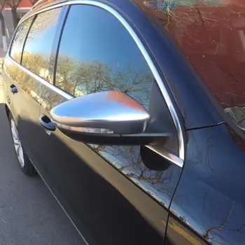 

1 Pair of Matte Chrome Rearview Mirror Cover Cap for VolksW Passat B7 CC Jetta Scirocco Beetle E7CA