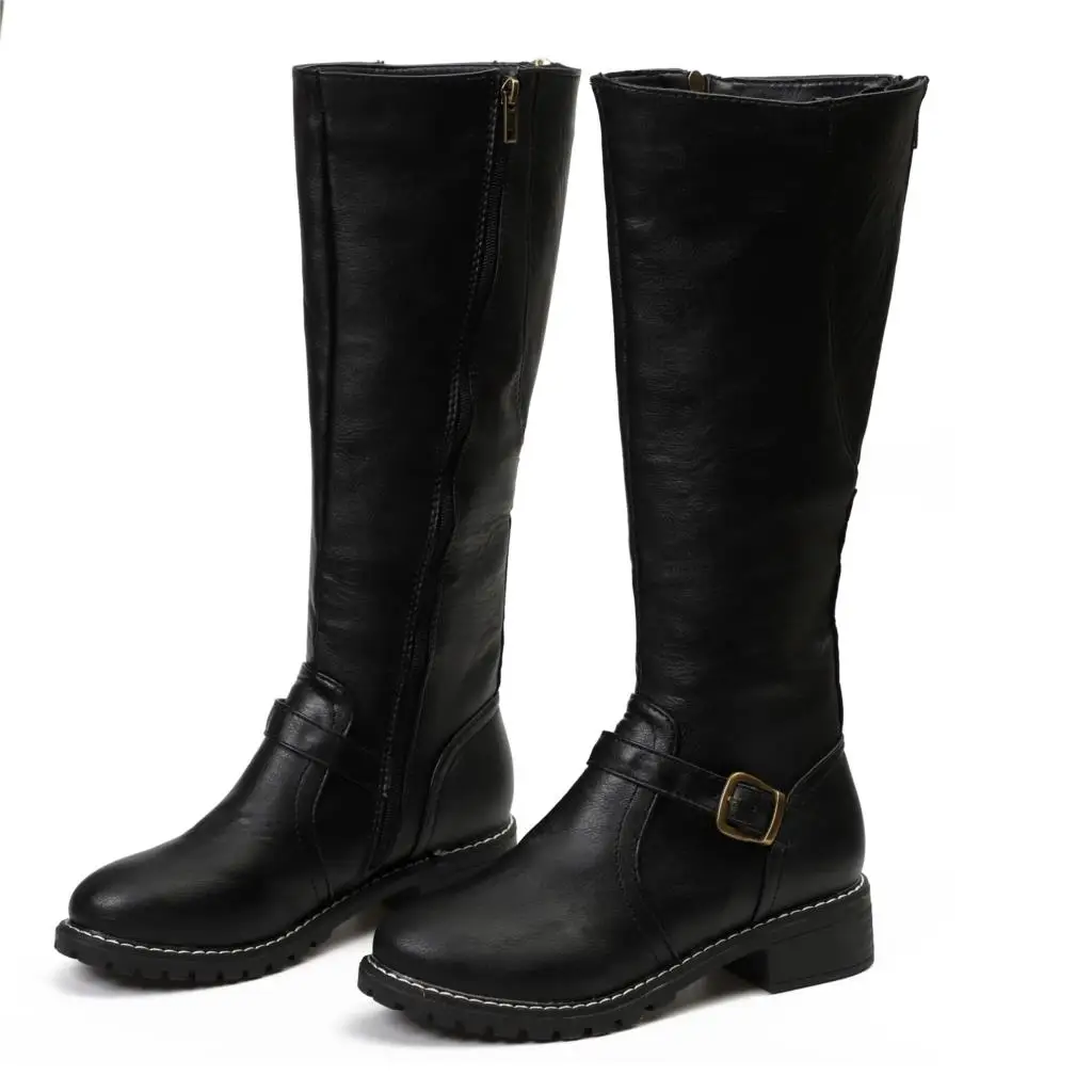 SHUJIN Women Long Boots Riding Casual Rome Style Boot Autumn Winter Female Thigh High Loose Shoes Botas Mujer Footwear