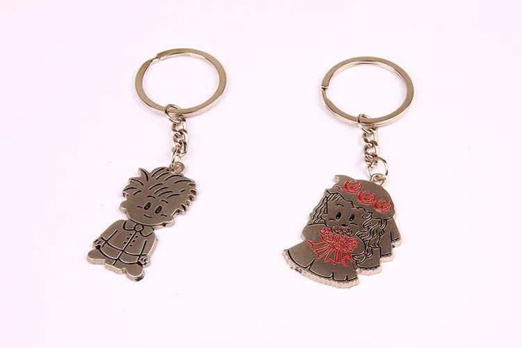 Teacher's Day Gift Couples A Pair of Buckles Creative Gifts Alloy Key Ring Variety Style Can Be Mixed Batch