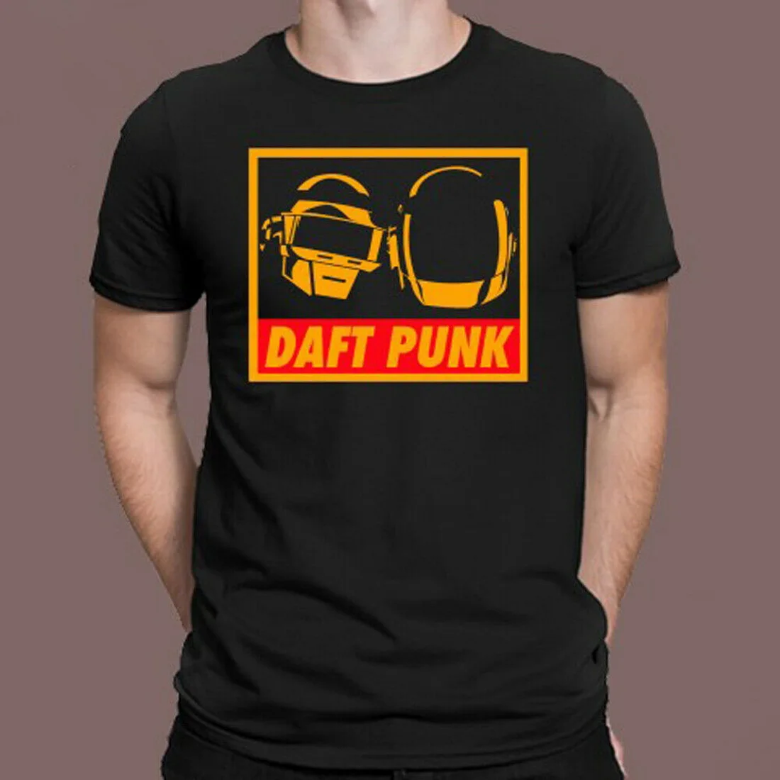 DAFT панк DJ TECHNO ELECTRO MUSIC мужские черные топы Футболка размер S M L XL 2XL 3XL