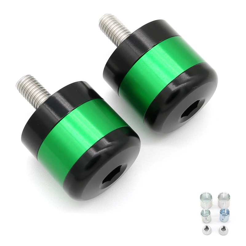 Для Kawasaki ZZR1400 2006- ZZR1200 2002-2005 ZZR600 1990-2008 ZZR1100 1990-2001 наконечник ручки - Цвет: Green