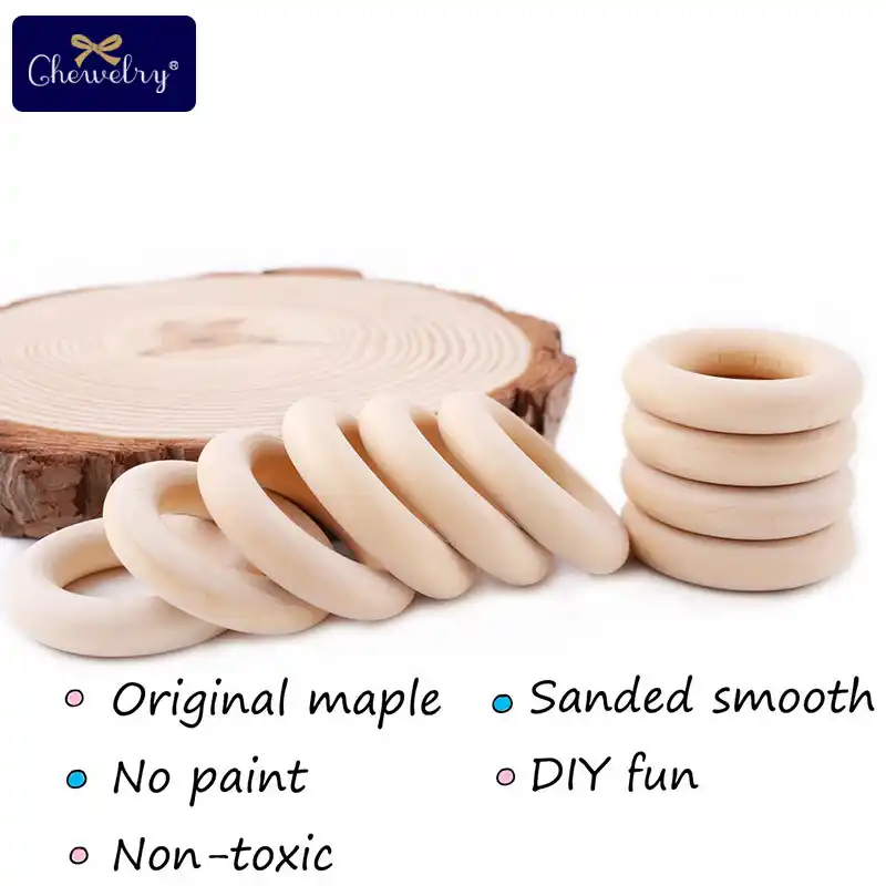 maple wood teething rings