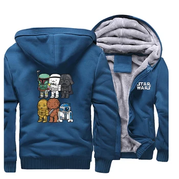 

2019 New Winter Thick Hoodies For Men Casual Coat Movies Harajuku Jacket Hip Hop Zipper Hoodie Sweatshirt Mens Streetwear