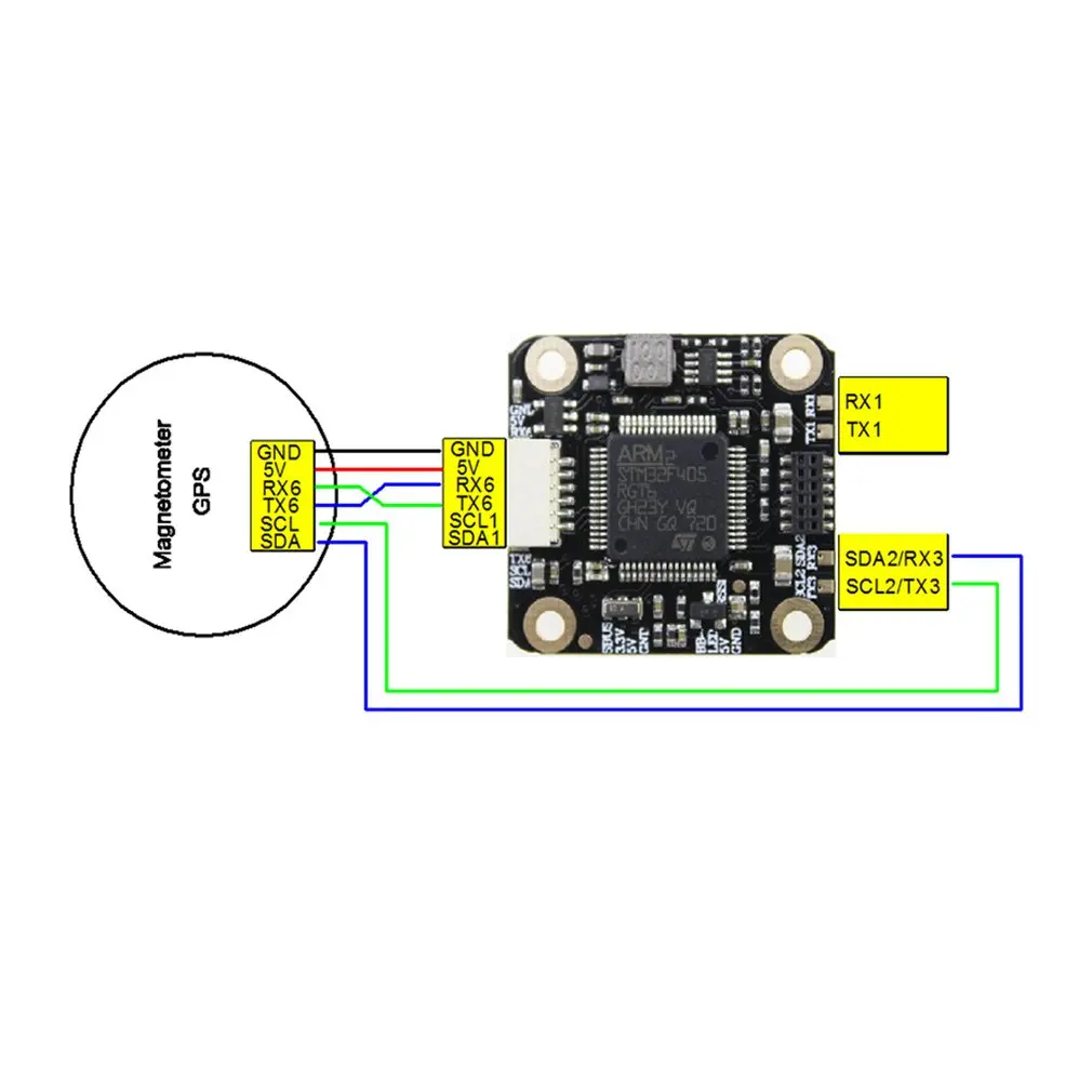 HAKRC мини F4 Flytower Контроллер полета интегрированный OSD 4 в 1 BLHeli 20A ESC встроенный 5 в 2A Выход BEC для FPV RC Дрон