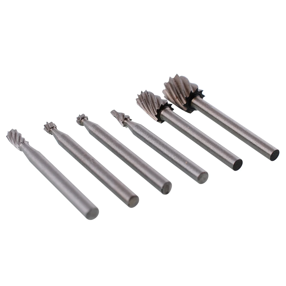 

Metal Rotary Tools Files 6pcs Set Suit HSS for Drill Tool Routing Carving Kit New Wood Grinding Bits