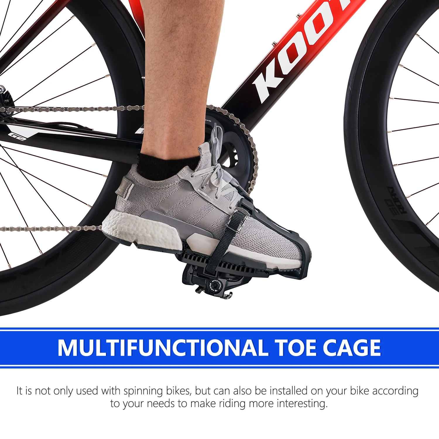 Spin Bike Pedal Compatible with Look Delta Clips - Ride with Sneakers-SAVA Carbon Bike