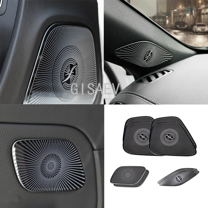 

For 2019-2021 Mercedes-Benz A-Class W177 Interior Sticker Car Audio Speaker Car Door Speaker Decorative Cover Car Accessories