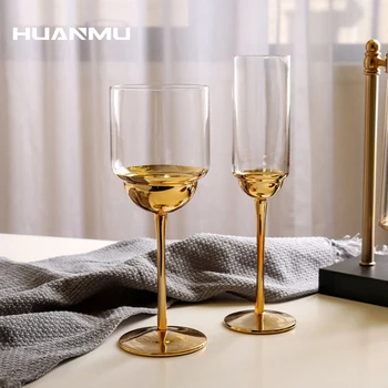 

Glass Cup Juice Drink Champagne Goblet Red Wine Cup Party Bar Kitchen Tool Drinkware Creative Cocktail Container