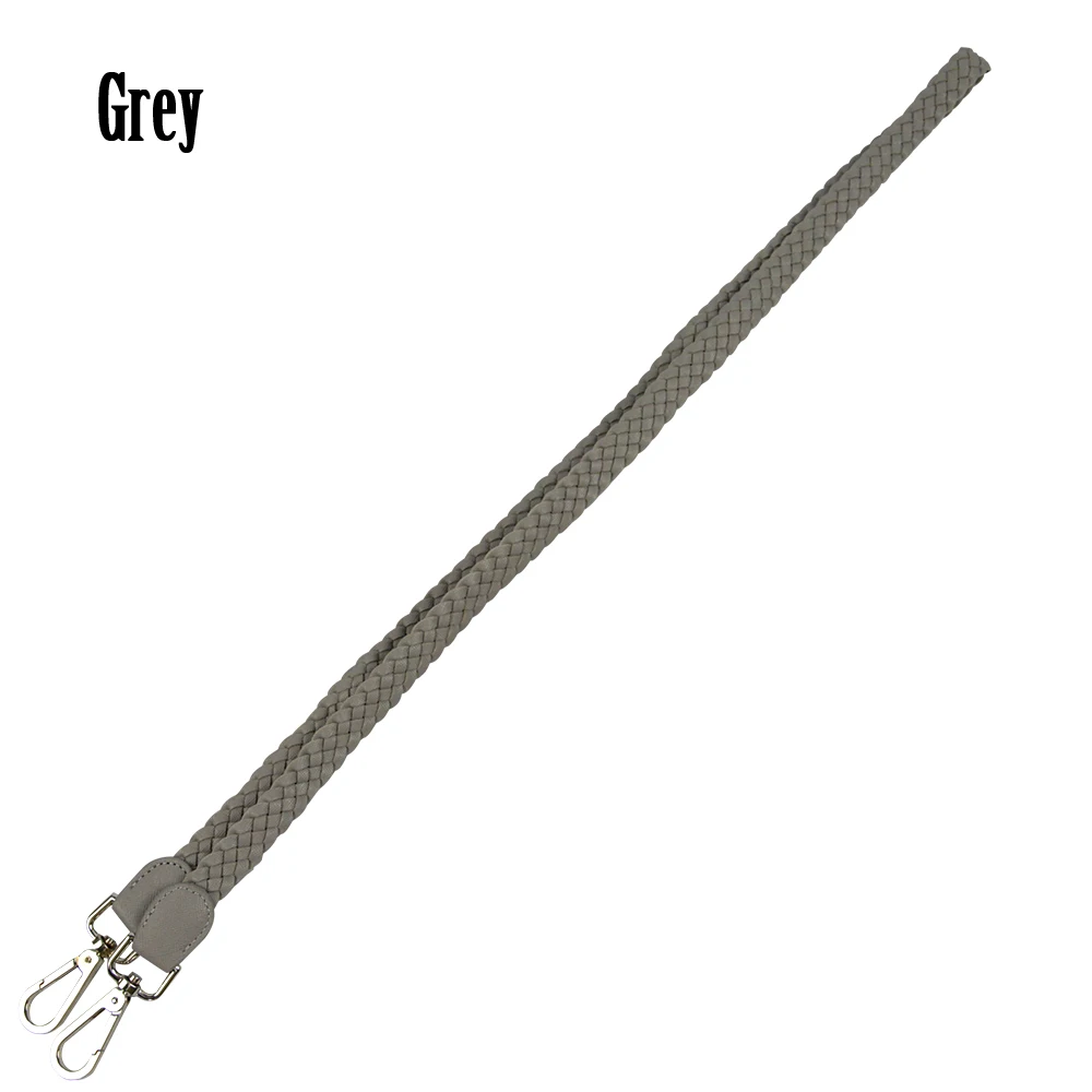 grey Tanqu 1 шт Кожа PU переплетенная длина ручки с пряжкой для классического мини Obag ручки для O сумка для сумки женские сумки - Цвет: grey