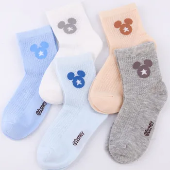 

Disney Socks Baby Girls Thin Summer Soft Cotton Cartoon Disney Children Socks 5Pairs/Lot Mesh Socks 2-12 Years Old Kids Socks