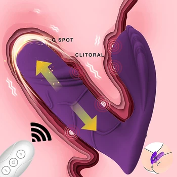 Pulsating Dildo Vibrators for Women Orgasm Vagina Masturabtor Wireless Remote Control Wear Butterfly Anal Sex Toys for Adults 18 2