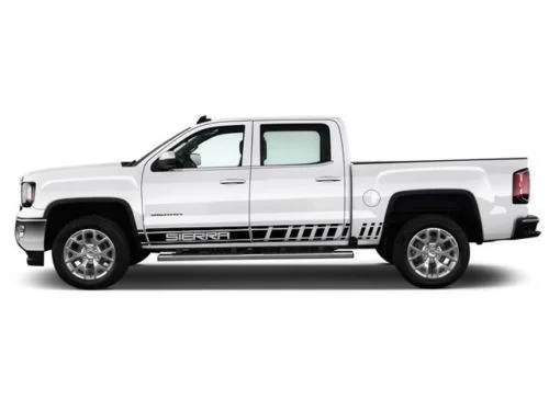 Для 2x многоцветная графическая полоса Sierra 2500 Символ Автомобиля наклеяка на гоночный автомобиль стикер