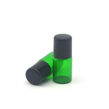 

2ml Empty Green Refillable Roller Perfume Bottle for Essential Oil Sample Roll on Bottle Deodorant Containers 10pcs