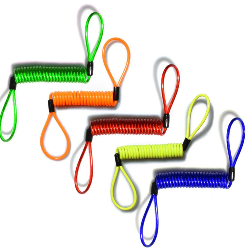 150cm Alarm Disc Lock Security Spring Reminder Cable Motorcycle Ebike 2pcs