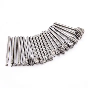 

20pcs/Set 3mm shank HSS Routing Wood Rotary Milling Rotary File Cutter