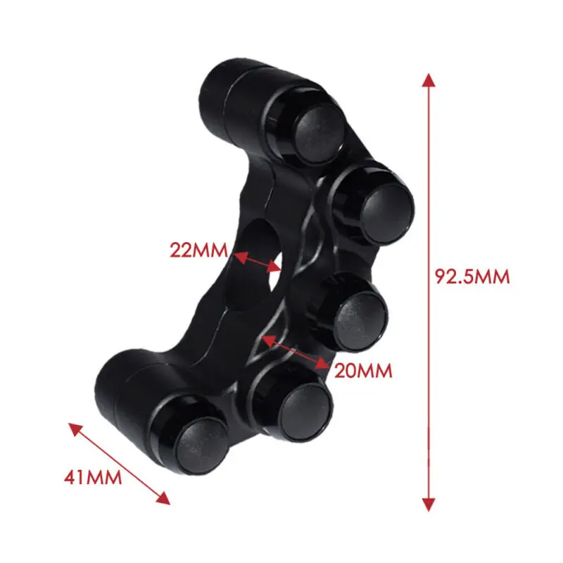 1pc Handlebar Switch 7/8In 22mm CNC Aluminum Alloy Motorcycle ON OFF Black | Автомобили и мотоциклы