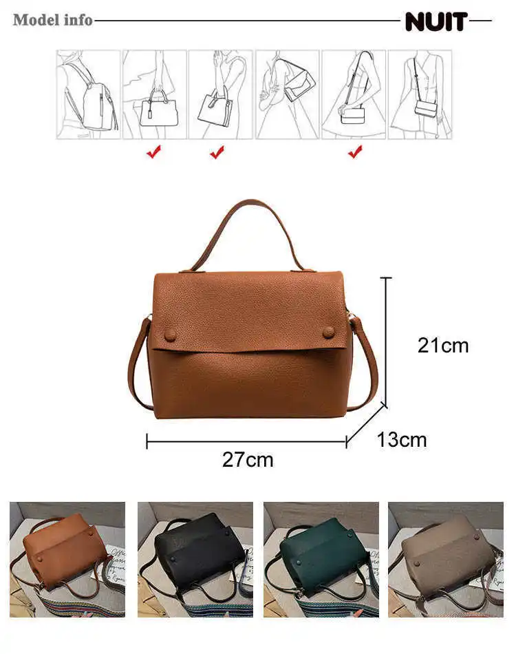 Ladies Shoulder Bag Female Ladies Hand Bags Luxury Classic Pu Leather Handbags Female Shoulder Bags Vintage Bag Bolsos Mujer