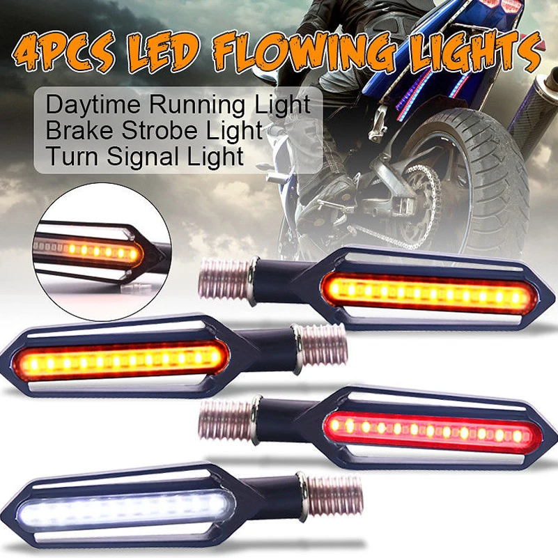 Motorcycle Turn Signal LED Light Indicator Daytime Lamp