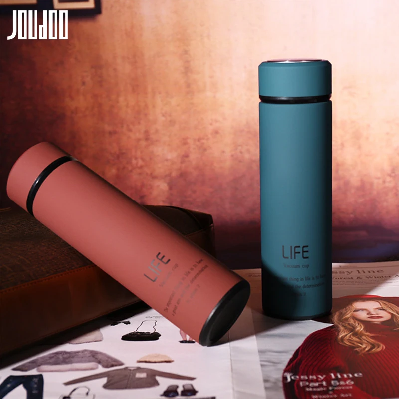 

JOUDOO Insulate Thermos Tea Mug With Strainer Thermo Mug Thermos Coffee Cup Stainless Steel Thermal Bottle Vacuum Flask With Lid