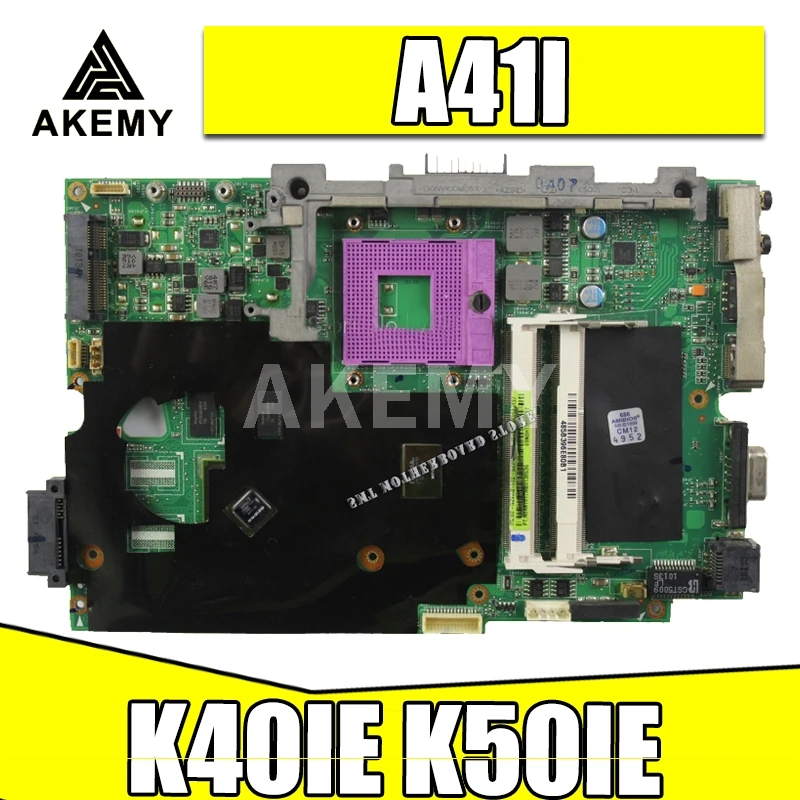 Материнская плата K50ID K40ID 512M для For Asus A41I K40I 50I K50IE X5DI K40IE материнская ноутбука