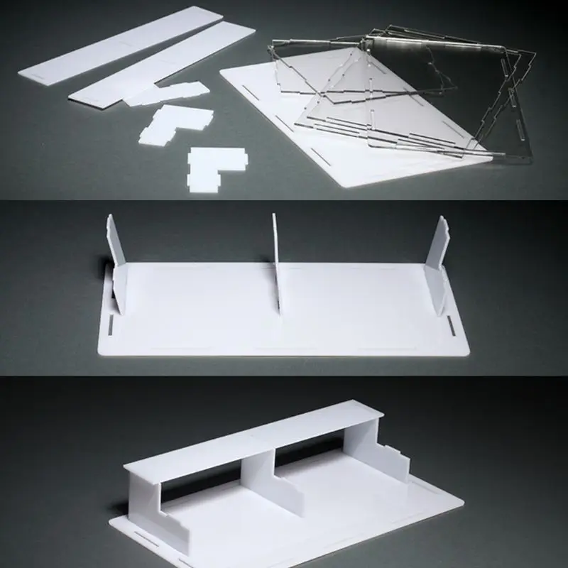 2/3 шага прозрачный акриловый Дисплей чехол столешница коробка пылезащитный куб Организатор
