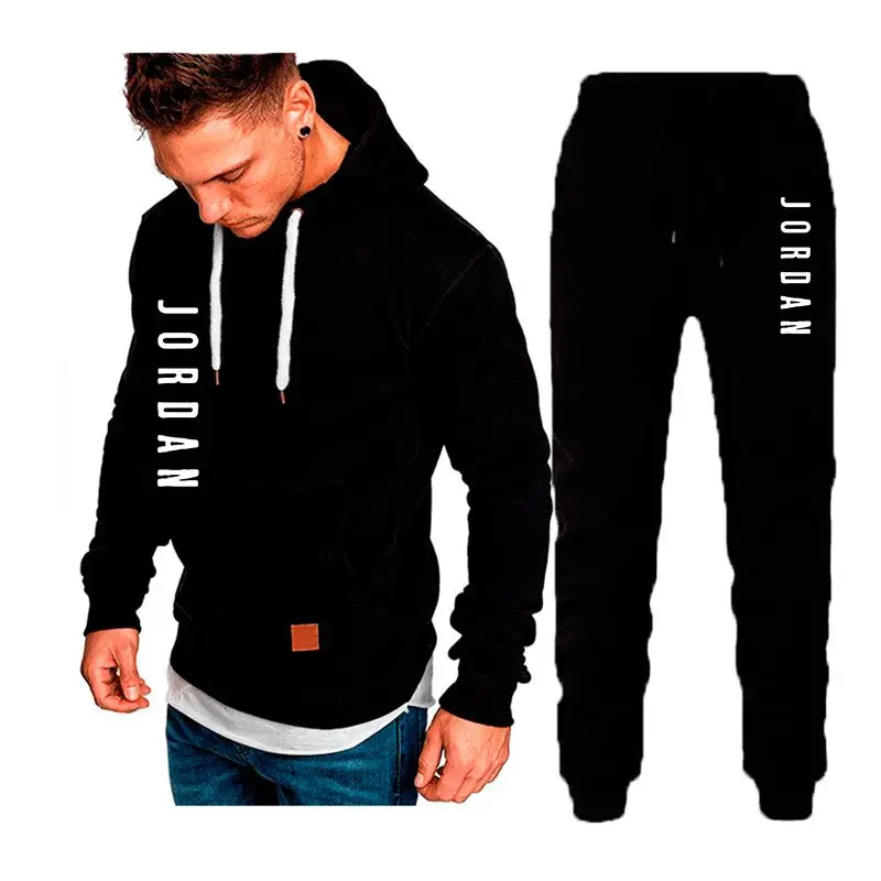 2Pcs/Set Men's Sportswear Sets 2020 Autumn Winter Hooded Thick Male Casual Tracksuit Men 2 Piece Sweatshirt + Sweatpants Set 2Pcs/Set Men's Sportswear Sets 2020 Autumn Winter Hooded Thick Male Casual Tracksuit Men 2 Piece Sweatshirt + Sweatpants Set