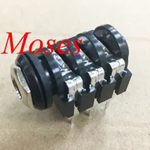 6,35 мм микрофон для караоке аудиоразъем 6 контакт 3 проводник стерео 6,50 мм под прямым углом через отверстие PCB припой