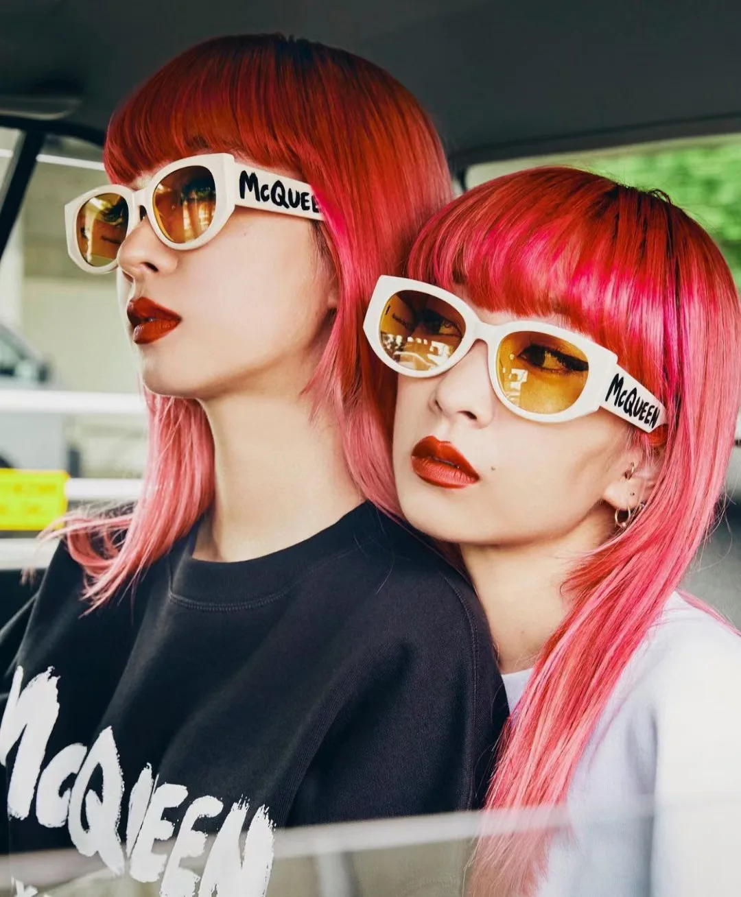 

Mc Queen Vintage Letter Rectangle Sunglasses Women Men Luxury Brand Designer Square Glasses Shades Female Oculos De Sol UV400